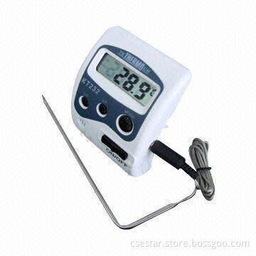 Digital Cooking Thermometer with the alarming for preset temperature, keep food good